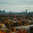 Aerial view of Boston city