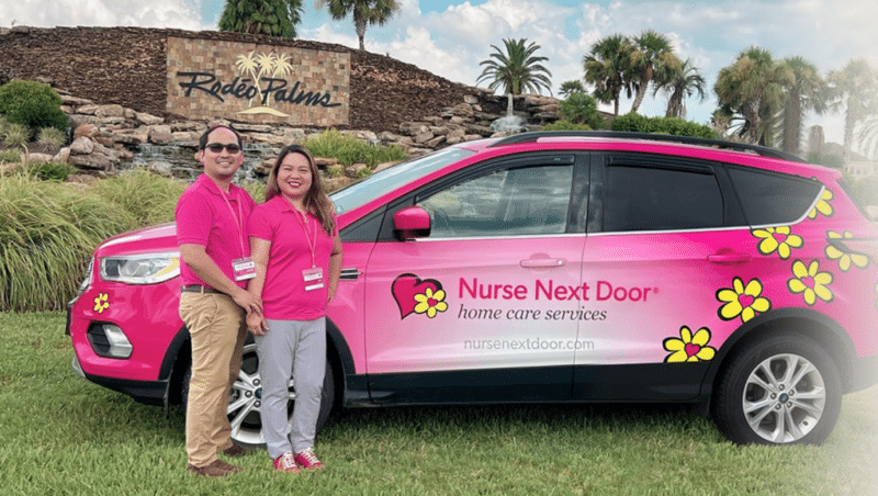 Iris and Rogel Nurse Next Door Franchise Owners