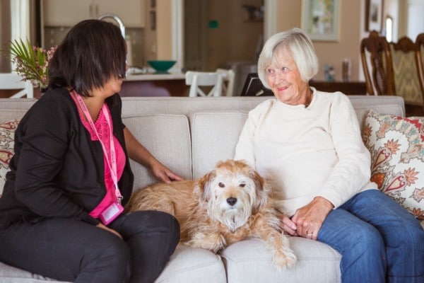 a nurse next door caregiver providing companionship Care